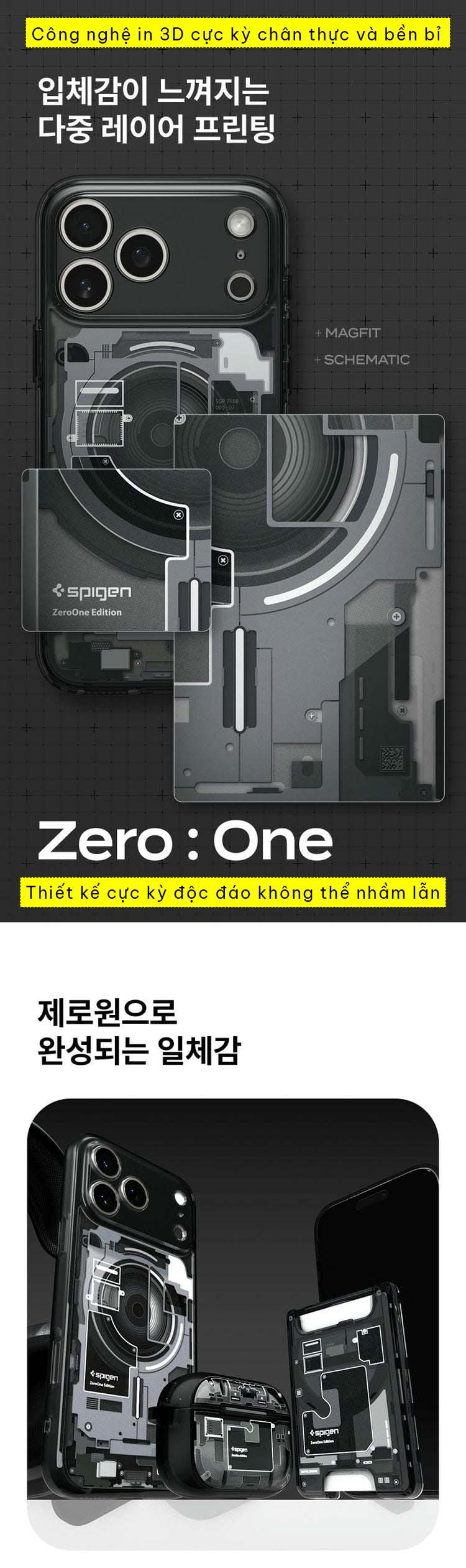 Ốp lưng iPhone 17 Pro Max Spigen Ultra Hybrid Zero One Magfit 2